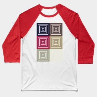 Red Album Color Palette Baseball T-Shirt